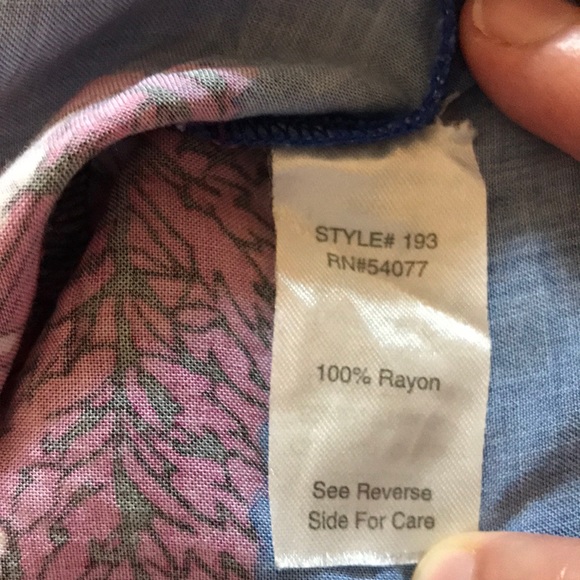 EUC CAbi Hot Pink and Blue Top - Picture 5 of 6